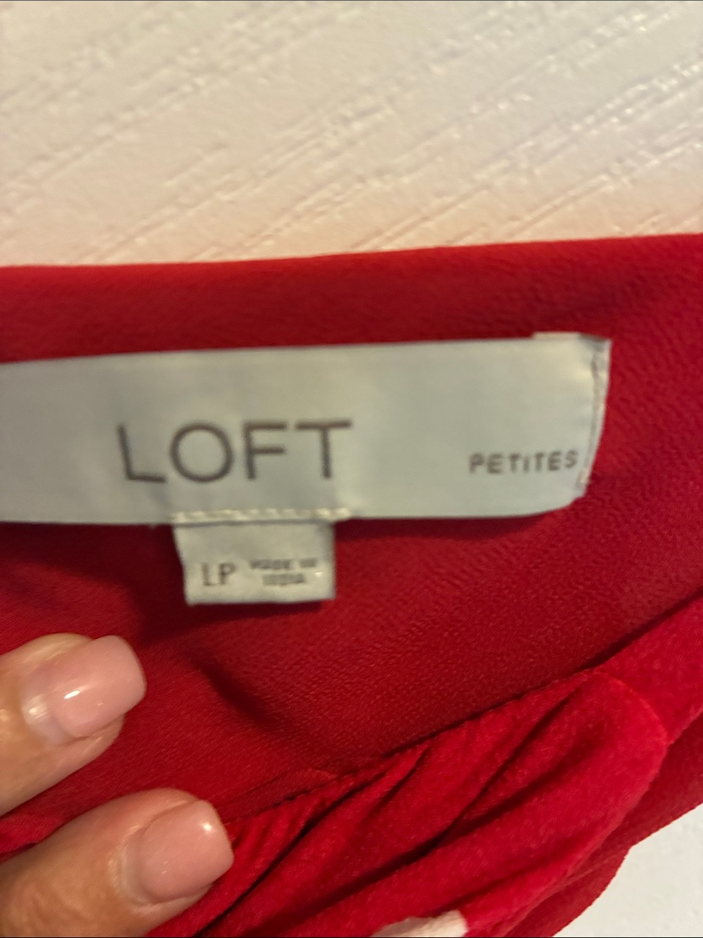 LOFT Red Polka Dot Strapless Jumpsuit with Spaghetti Straps - Picture 7 of 7